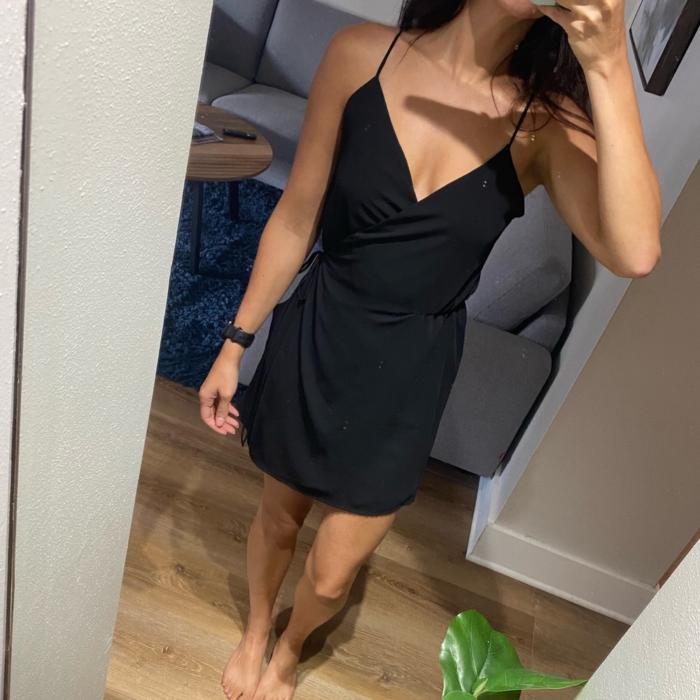 VICI wrap mini dress
